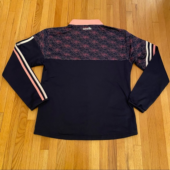 O'NEILLS Girls Donegal GAA Nevis 26 3 Stripe Full Zip Navy & Pink Jacket NEW - Picture 10 of 15